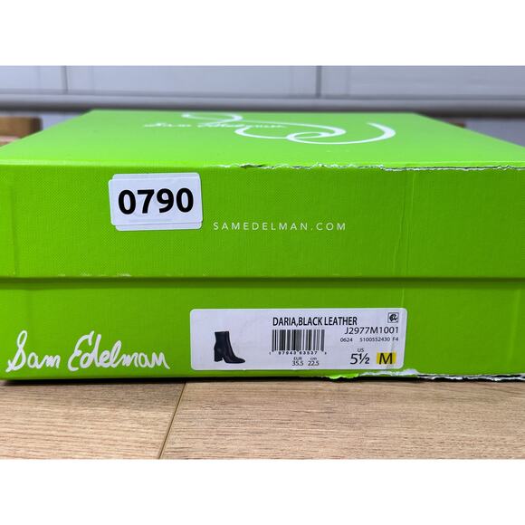 Sam Edelman Daria Dress Booties Black Leather Size 5.5 NIB Dressy Versatile - Picture 12 of 14